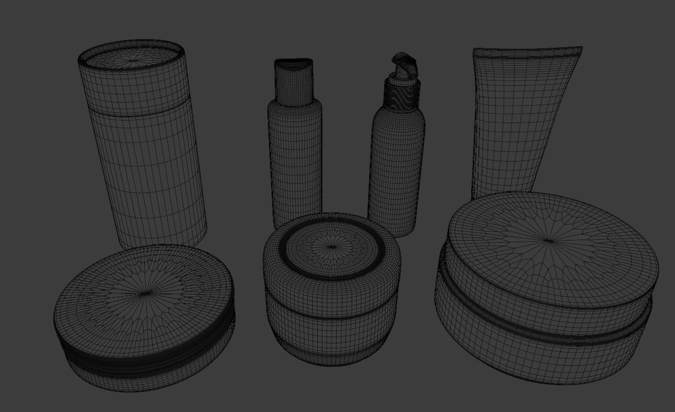 Packaging bags Cans Bottles Cosmetics   3D model_13
