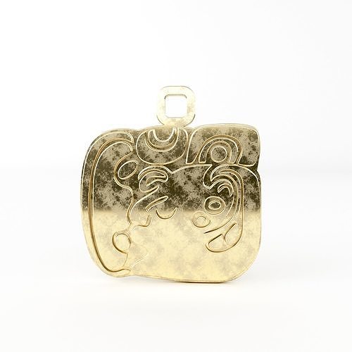 Mayan pendant A3 3D print model