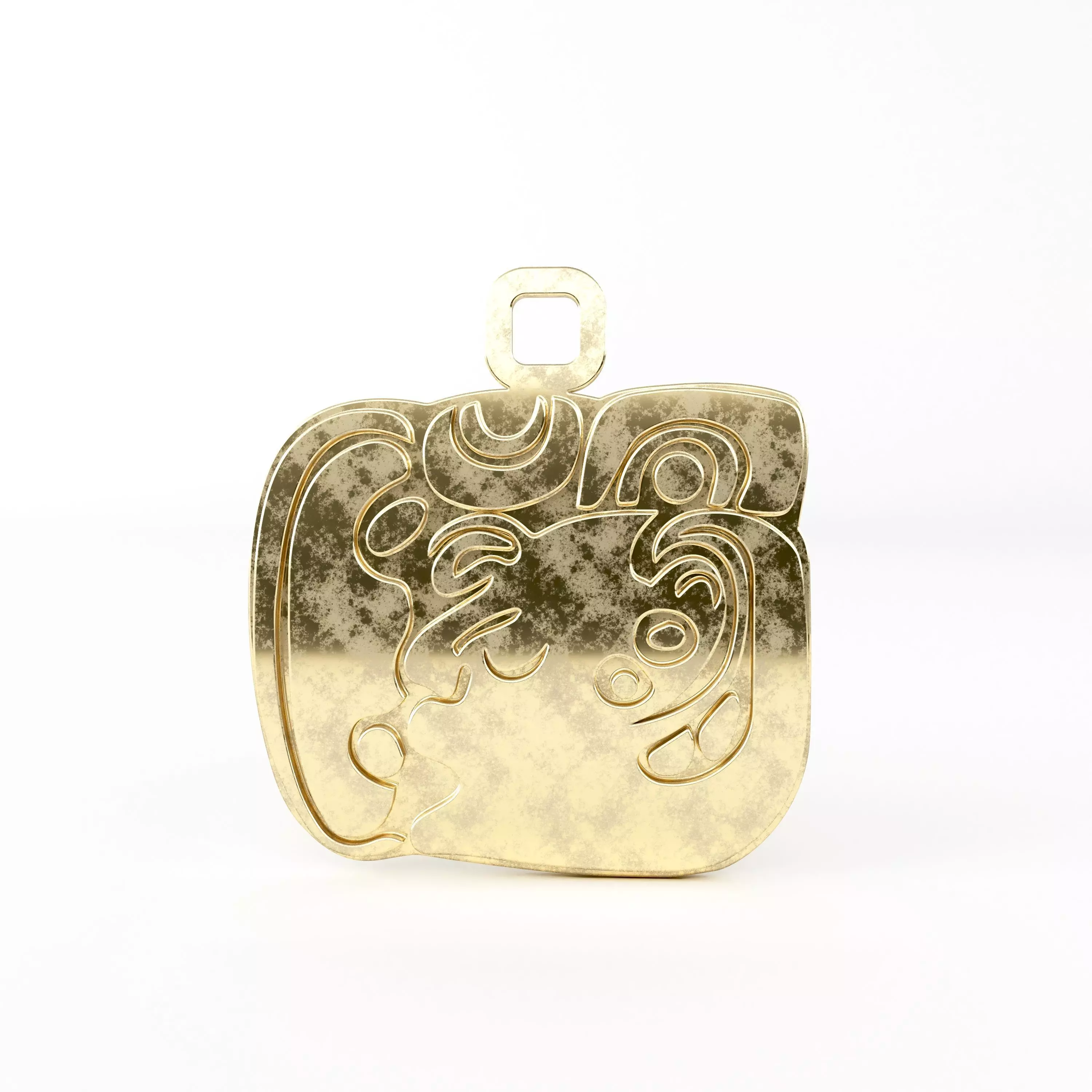 Mayan pendant A3 3D print model