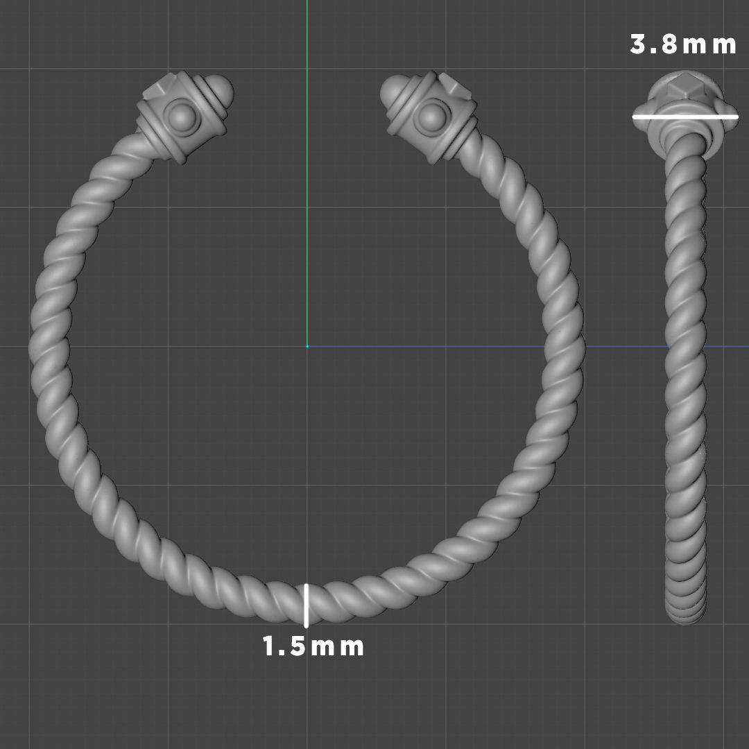 David Yurmann Inspired 2 Ring 3D print model_2