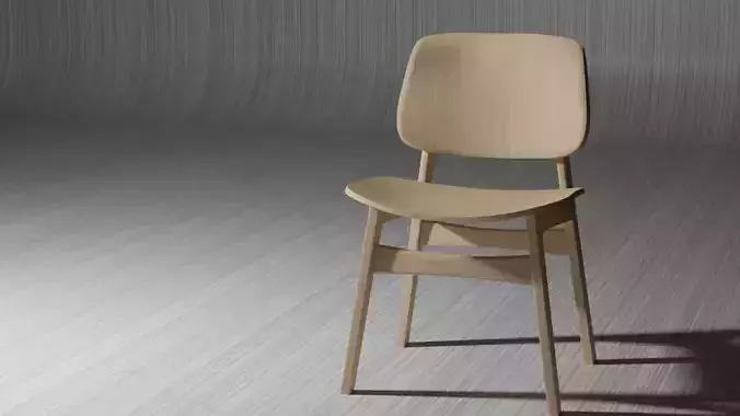 Chair 3D  animated model blend file for cycles and evee 3D model