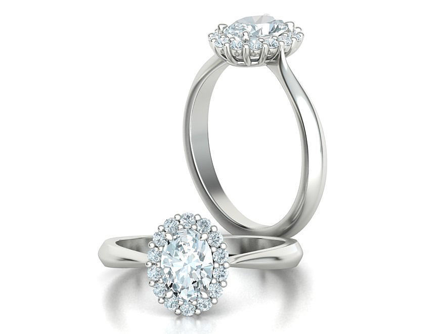 Oval Stone 7x5 Jewelry set with discount  3D Model Collection_27