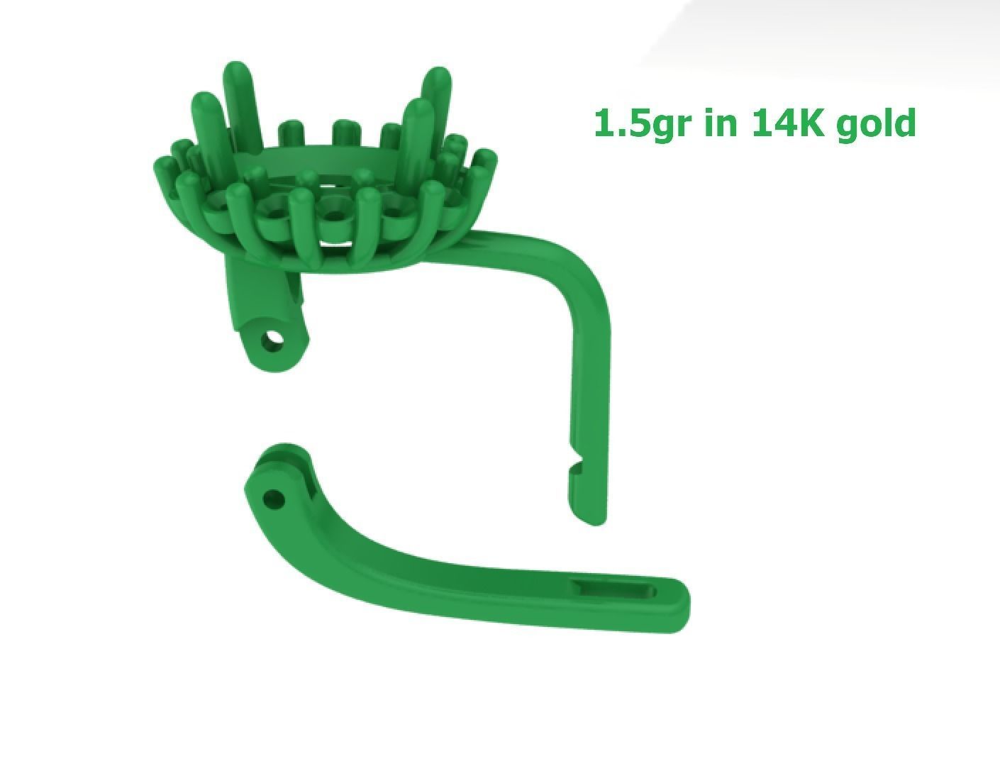 Oval Stone 7x5 Jewelry set with discount  3D Model Collection_5