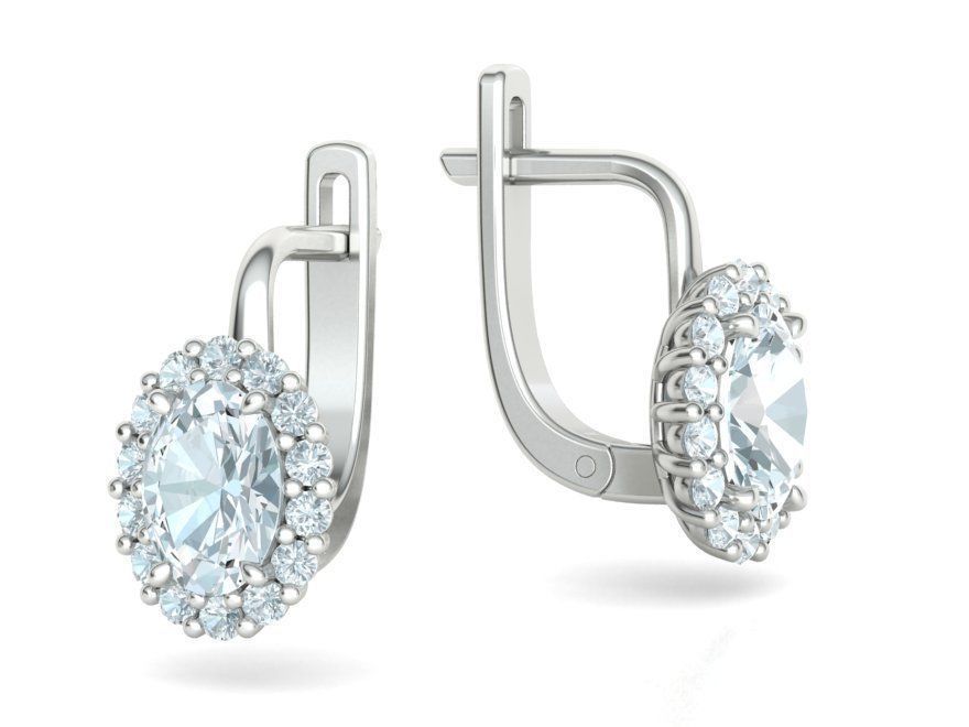 Oval Stone 7x5 Jewelry set with discount  3D Model Collection_12