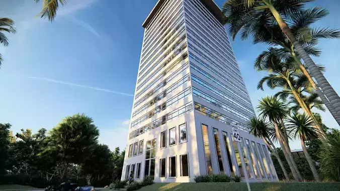 Highrise Building 10 Low-poly 3D model