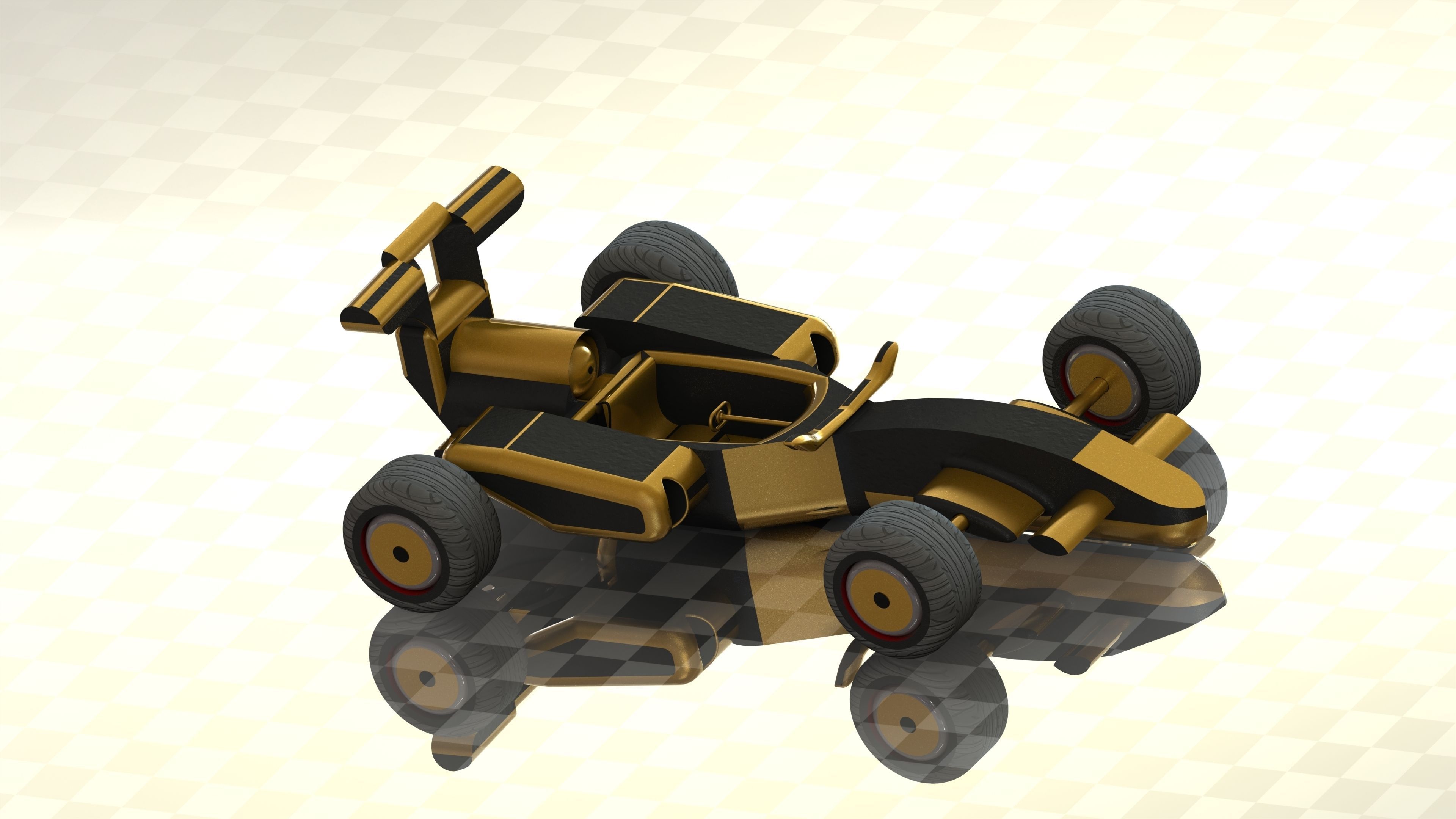 F1 car 3D model_8