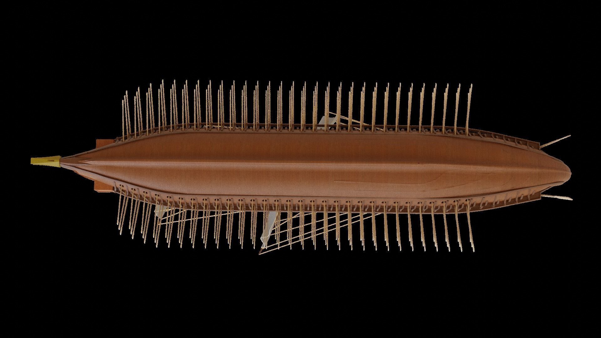 Triremes ancient ship 3D model_8