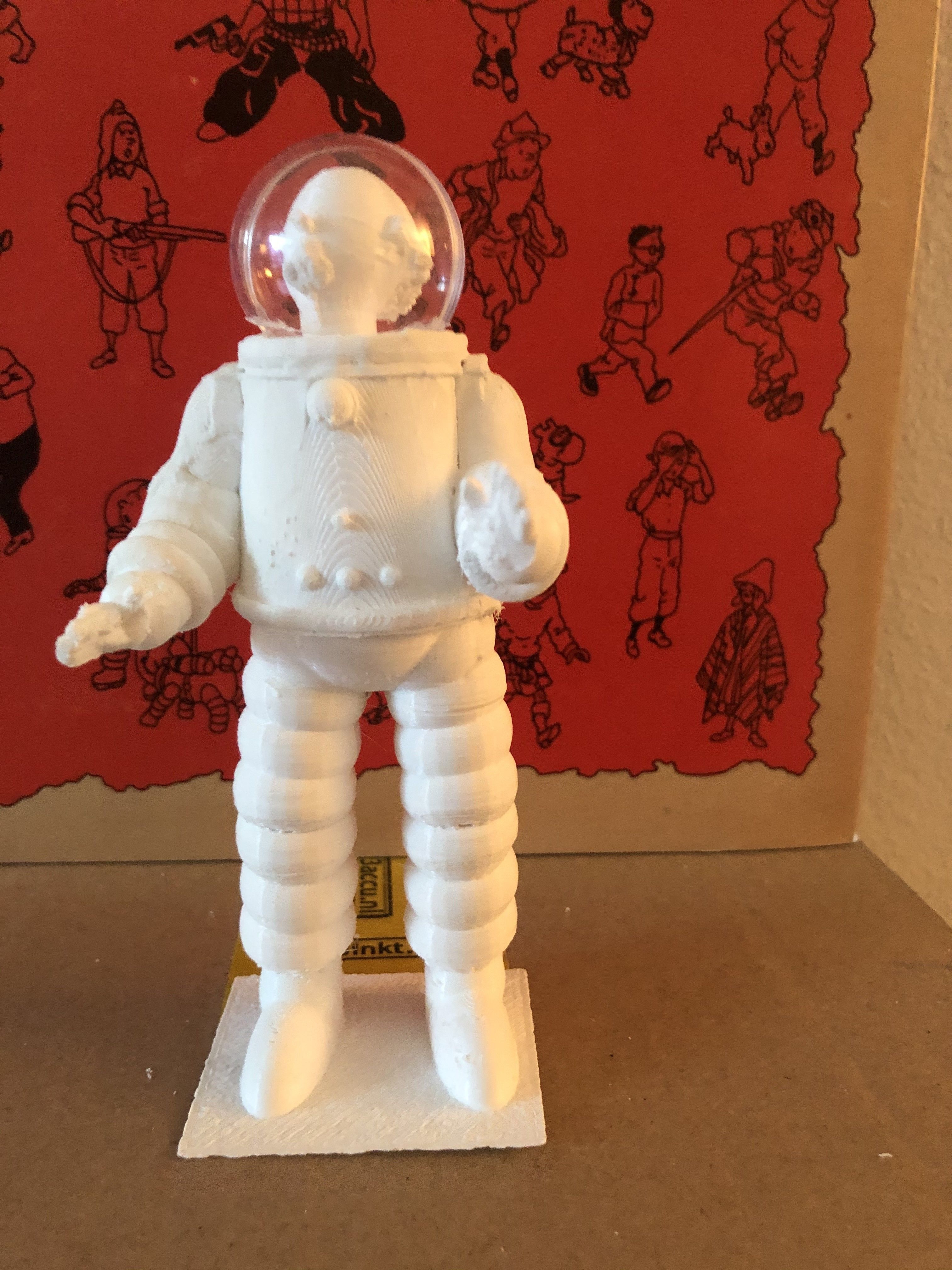 Tintin and crew in spacesuit 3D print model_7