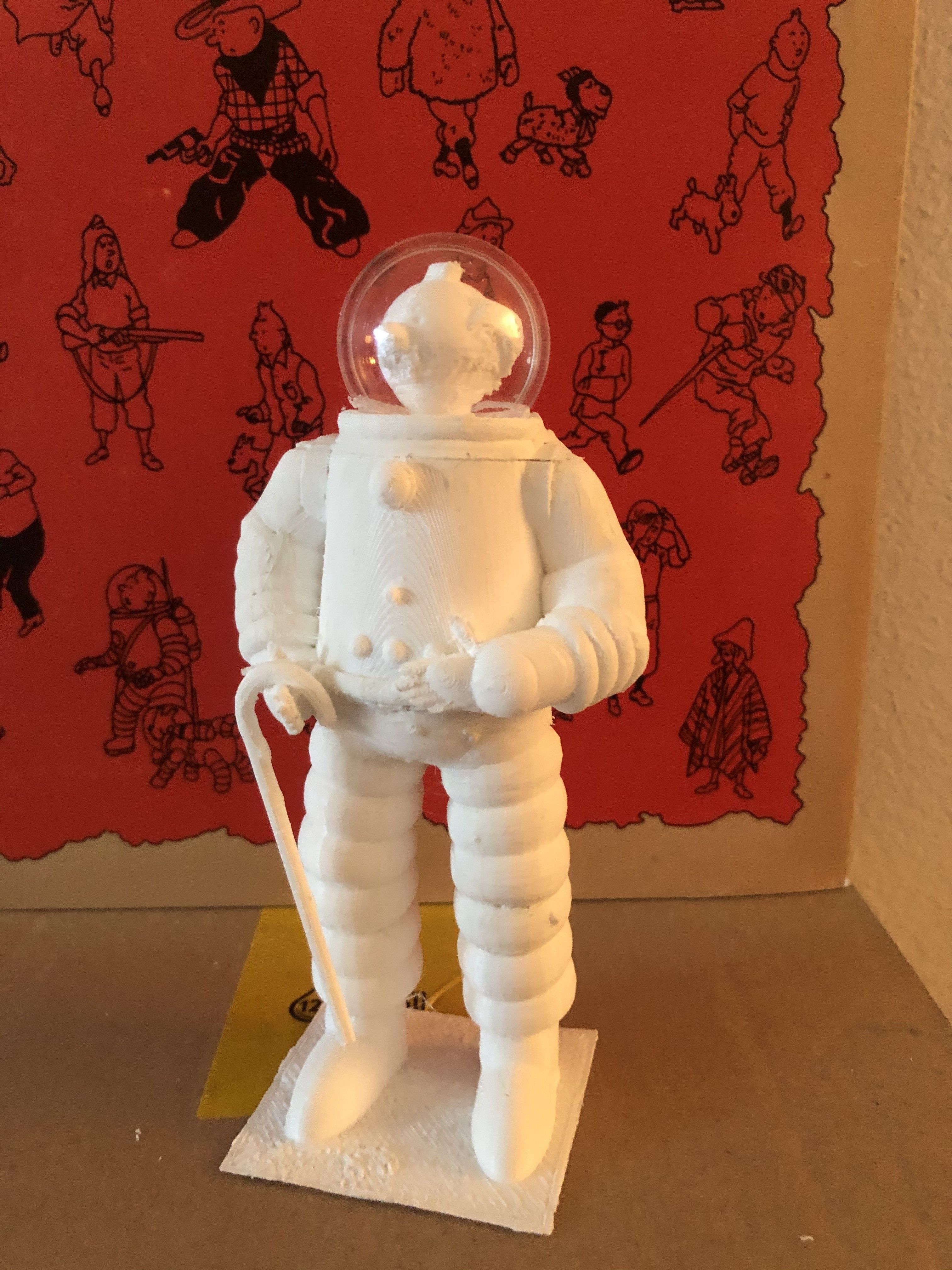 Tintin and crew in spacesuit 3D print model_3