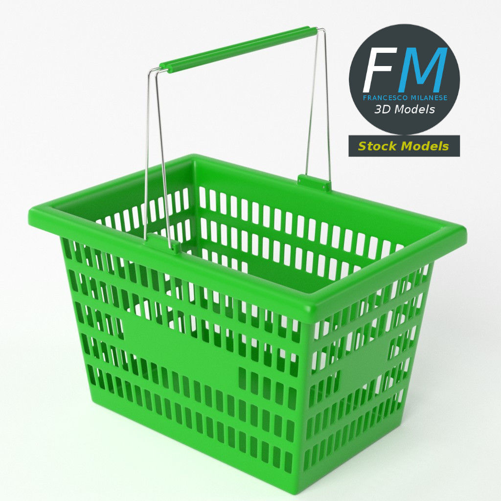 Shopping basket 1 3D model_5