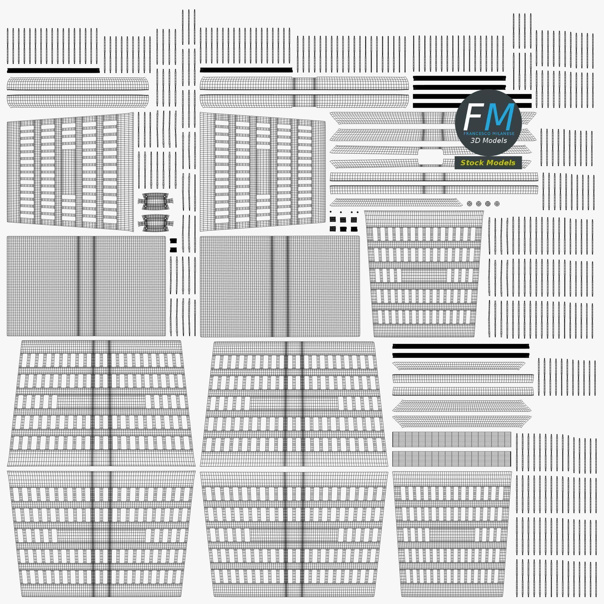 Shopping basket 1 3D model_11