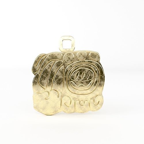 Mayan pendant A7 3D print model