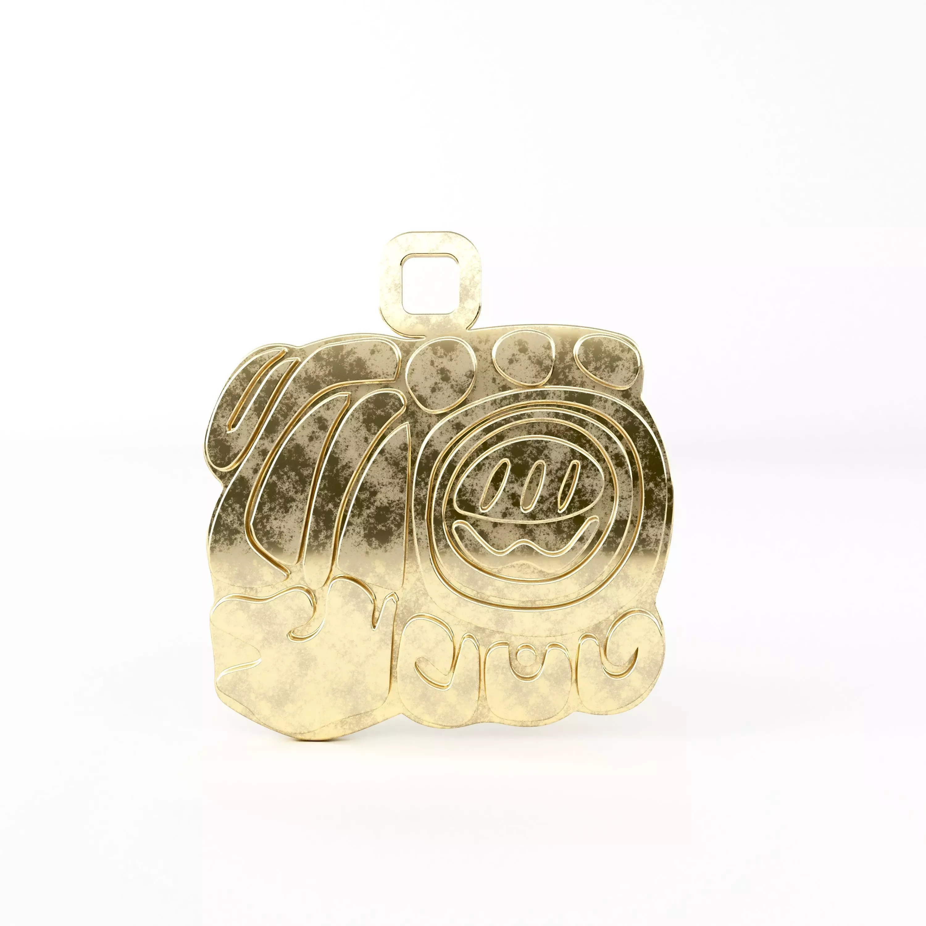 Mayan pendant A7 3D print model