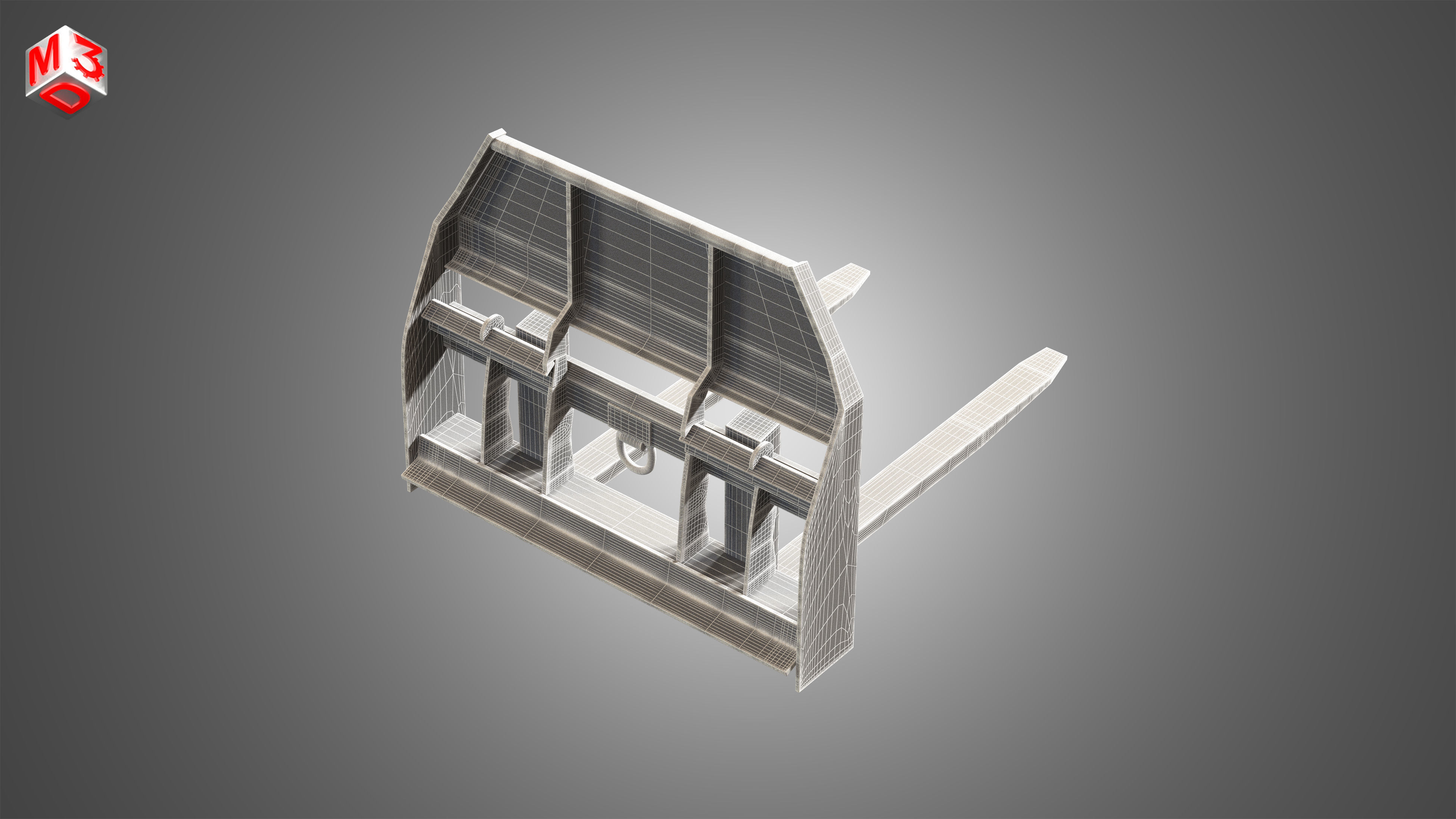 Pallet Fork - Spare Part for JCB Skid Steer Loader 3D model_5