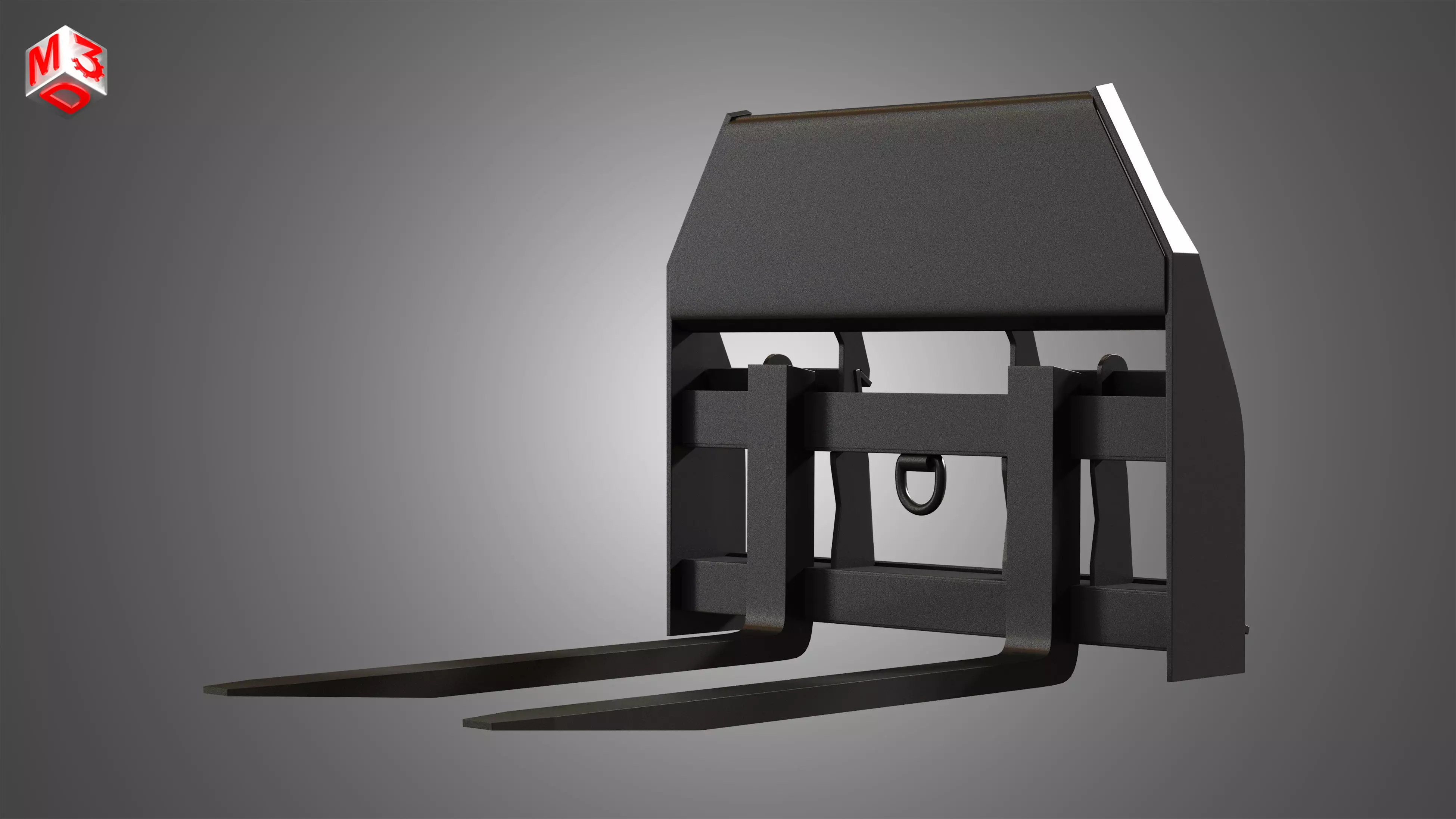 Pallet Fork - Spare Part for JCB Skid Steer Loader 3D model_0