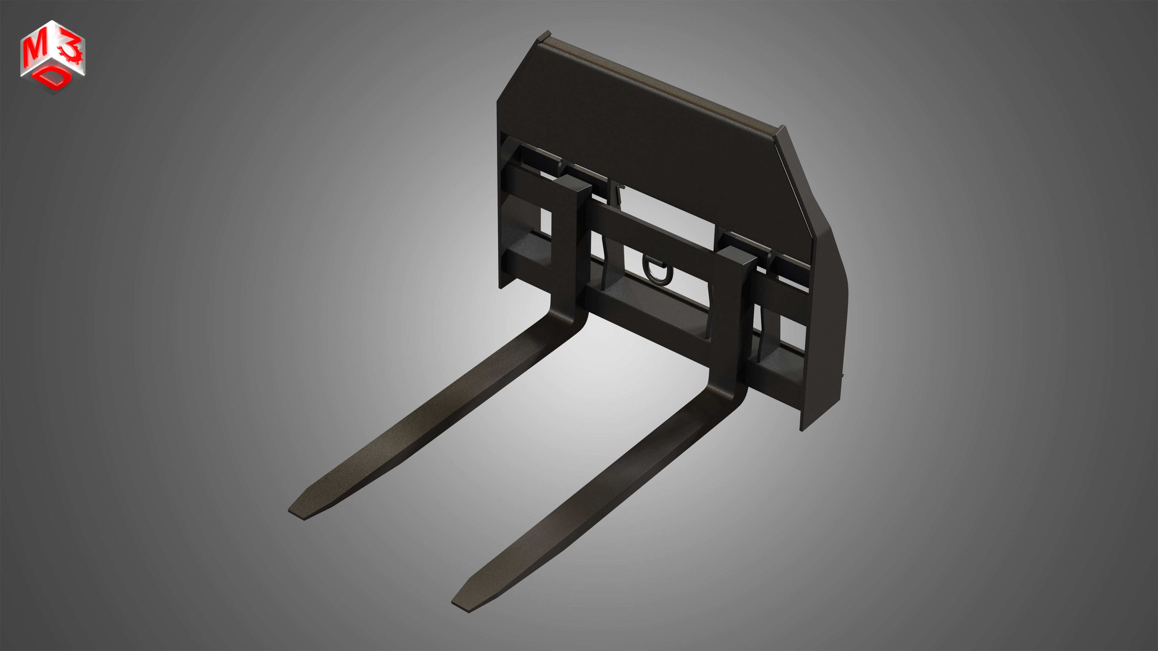 Pallet Fork - Spare Part for JCB Skid Steer Loader 3D model_2
