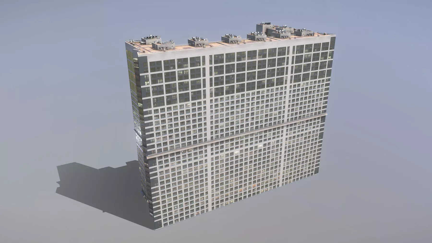 MSK Building 23 east Low-poly 3D model_0
