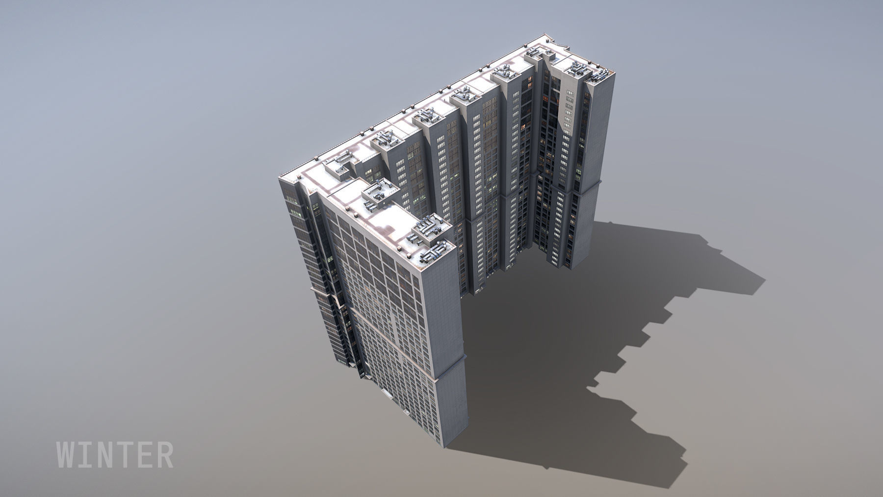 MSK Building 23 east Low-poly 3D model_17