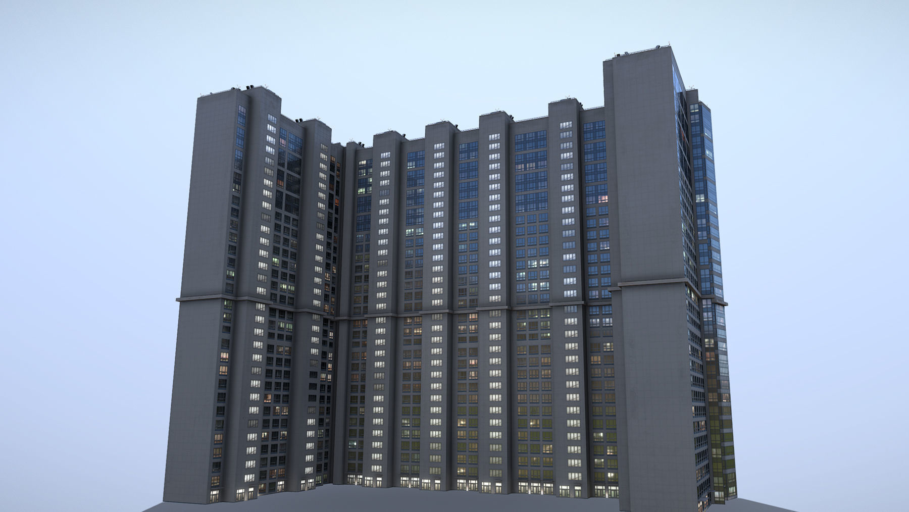 MSK Building 23 east Low-poly 3D model_8