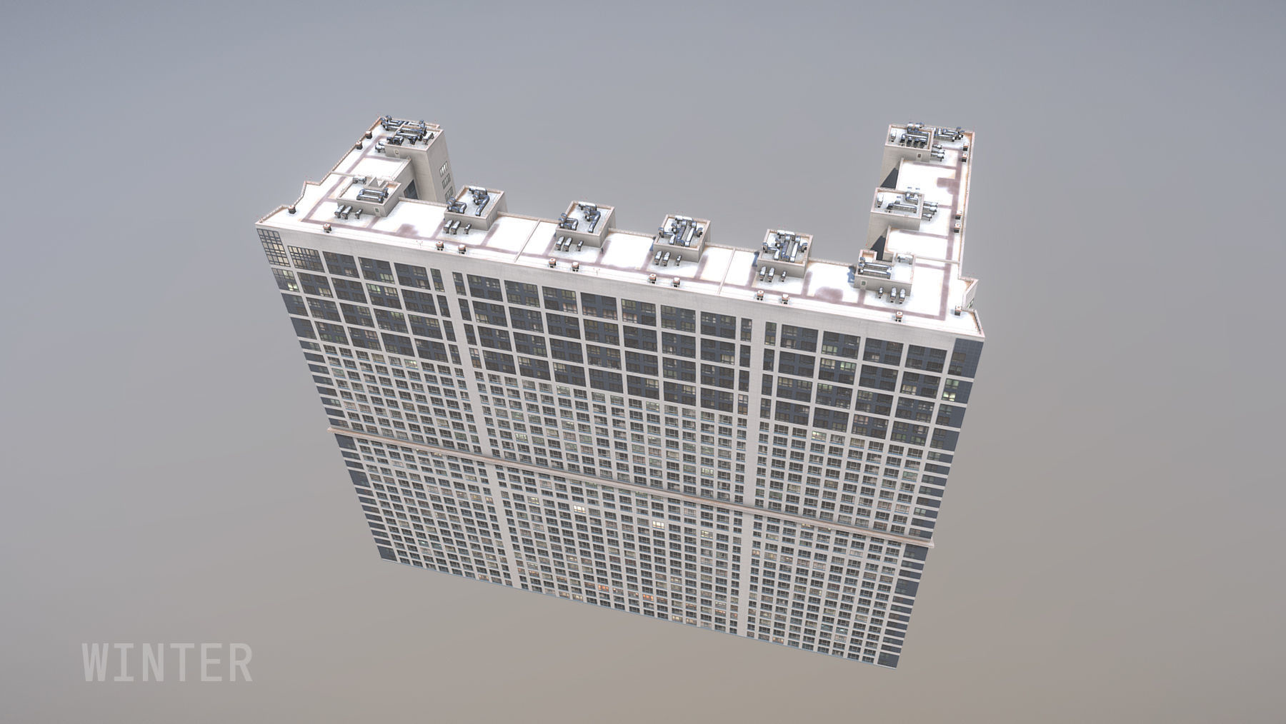 MSK Building 23 east Low-poly 3D model_16