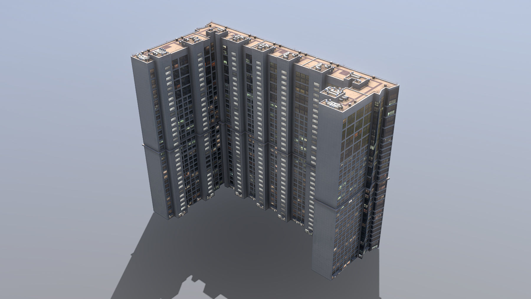 MSK Building 23 east Low-poly 3D model_3