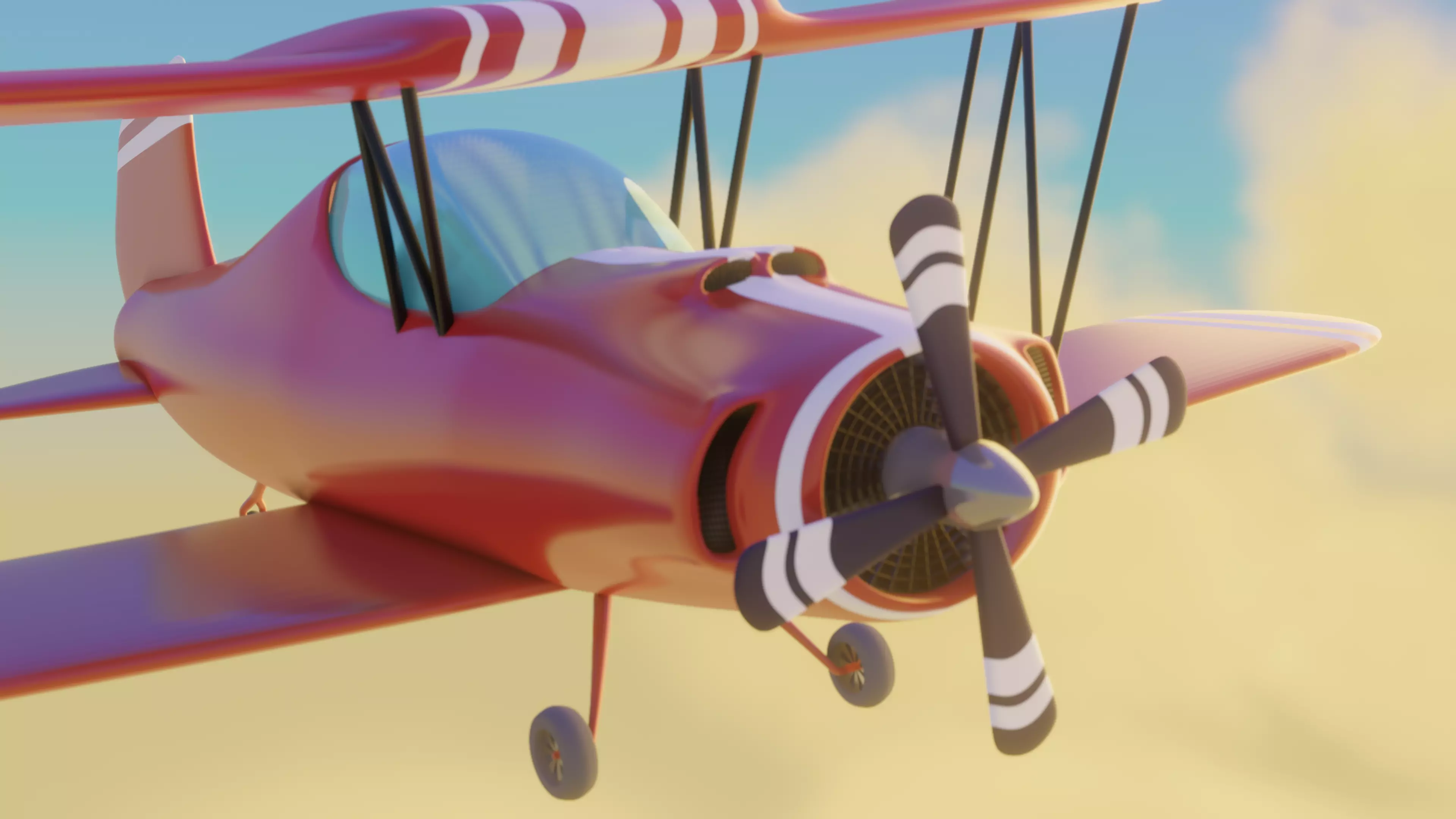 Glider plane Free 3D model