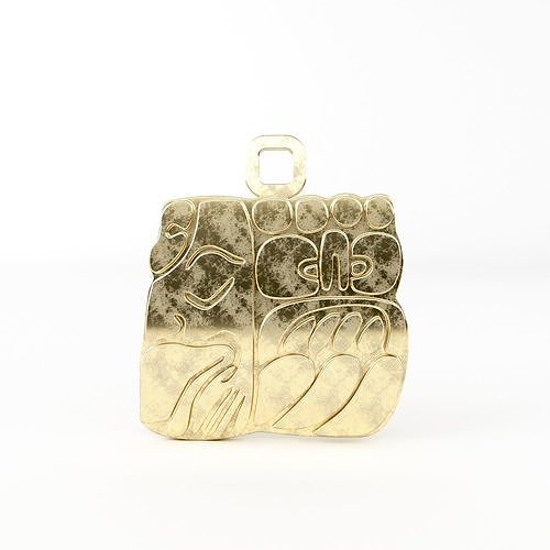Mayan pendant A8 3D print model