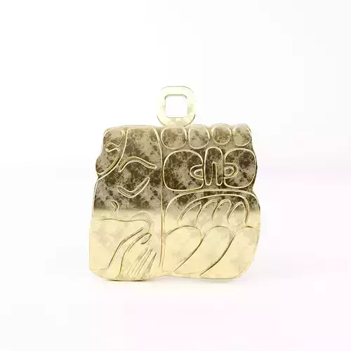 Mayan pendant A8 3D print model