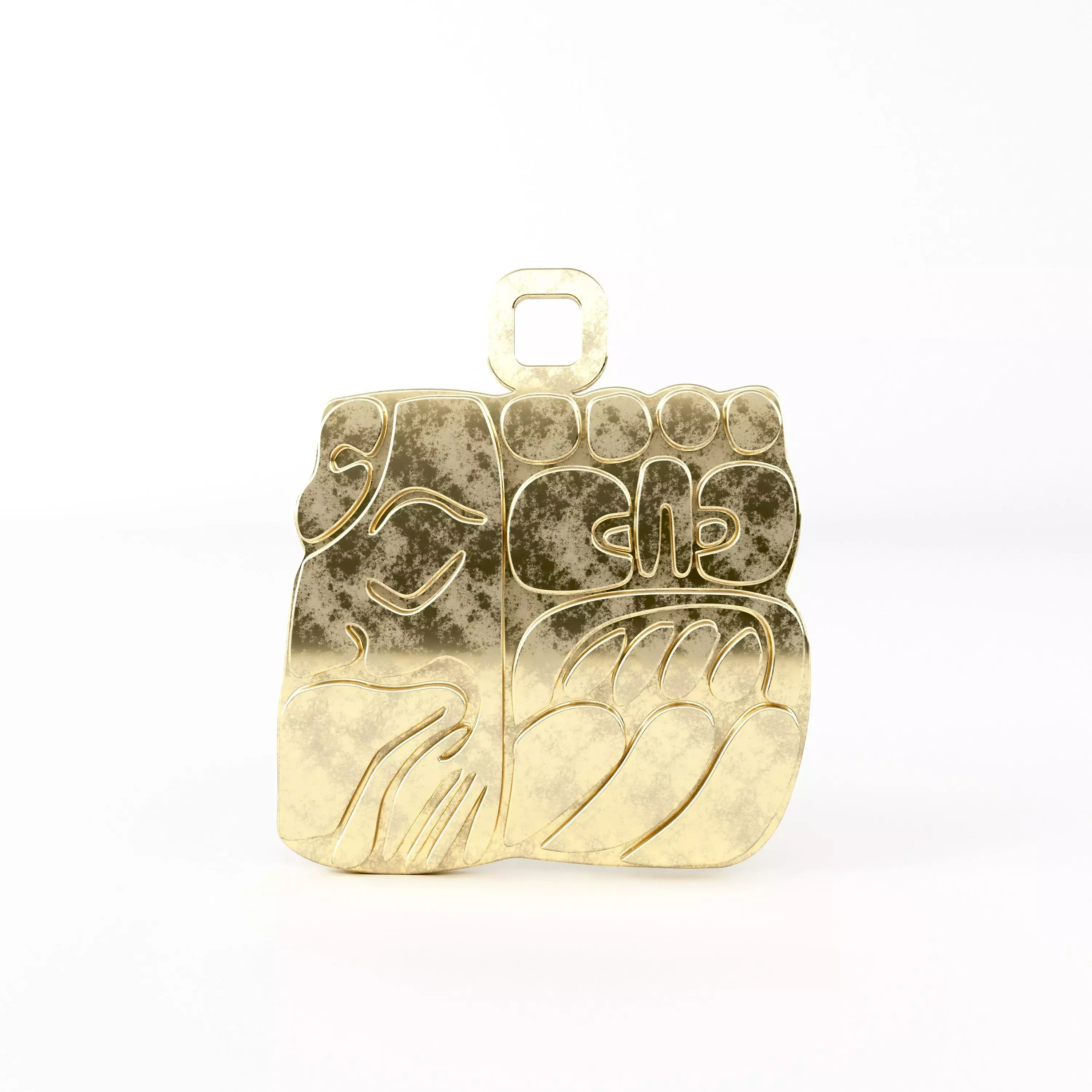 Mayan pendant A8 3D print model