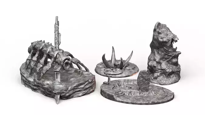 Alien Deset Terrain 3D print model