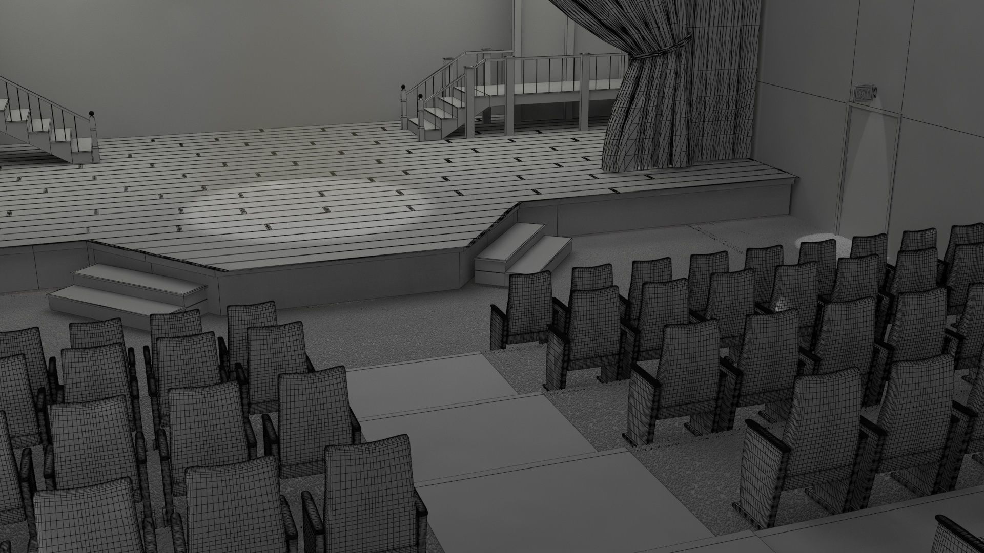 Theatre 3D model_4