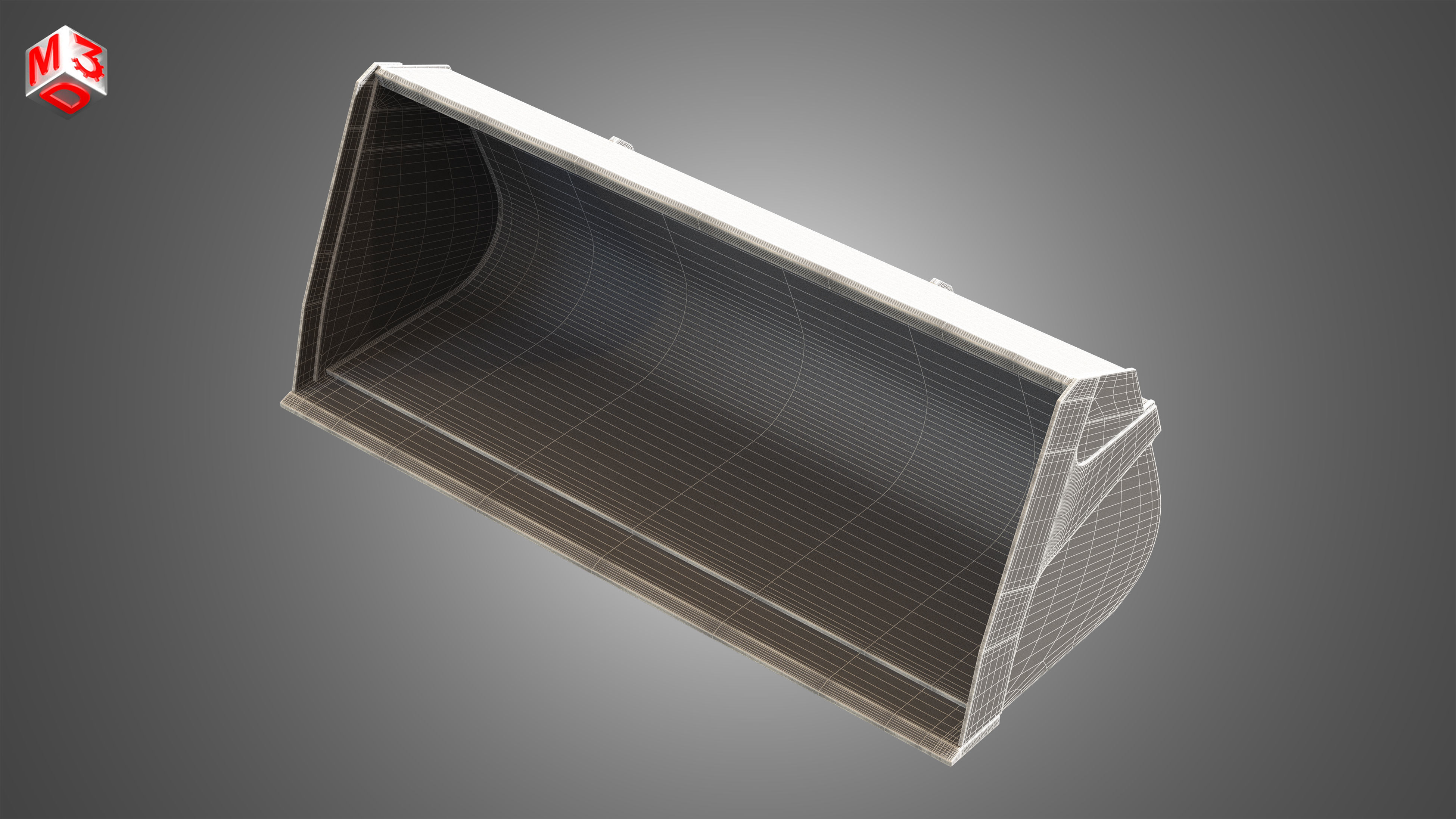 Universal Shovel - Spare Part for JCB Skid Steer Loader 3D model_4