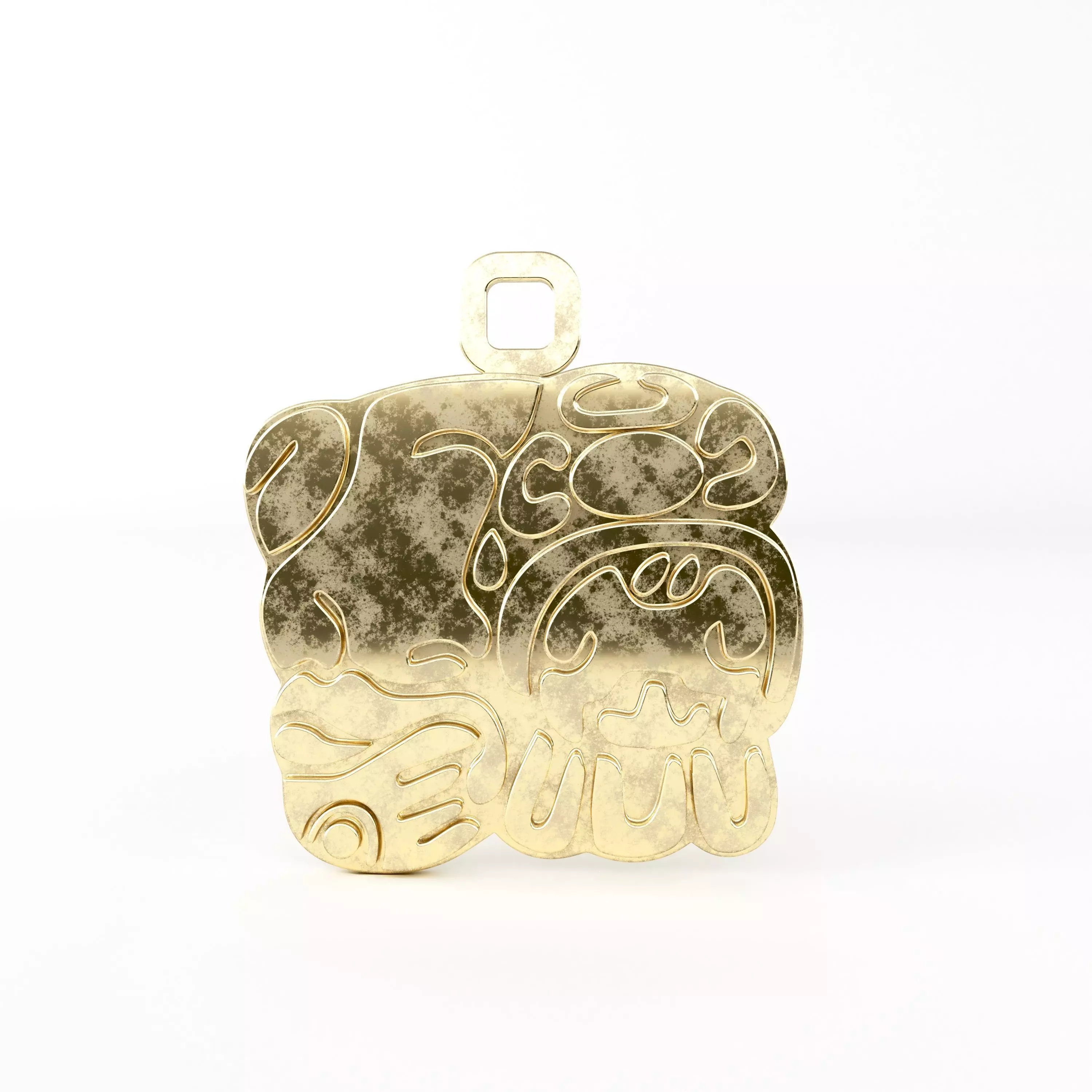 Mayan pendant 11 3D print model