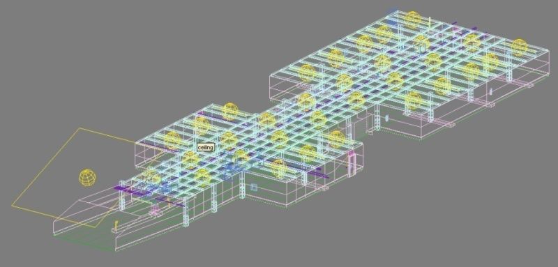 Underground parking garage 03 3D model_8