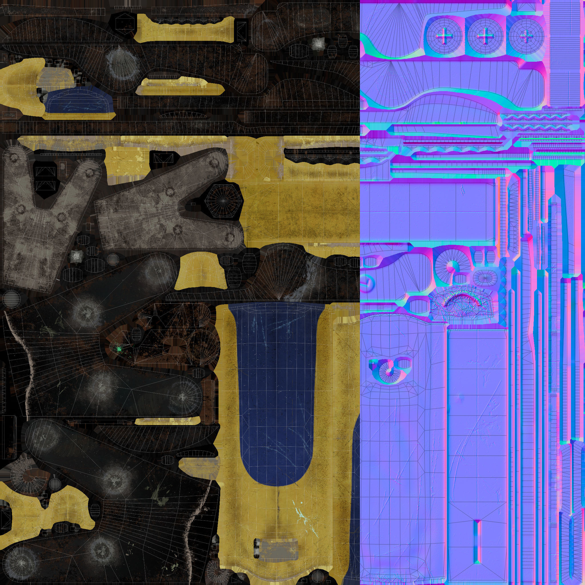 Metal Shears Low-poly 3D model_11