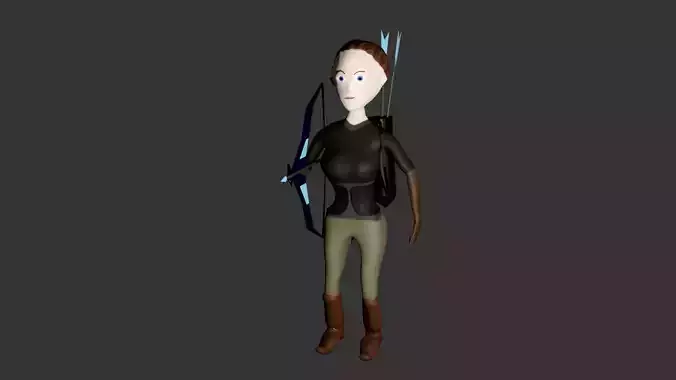 Archer Character Lowpoly