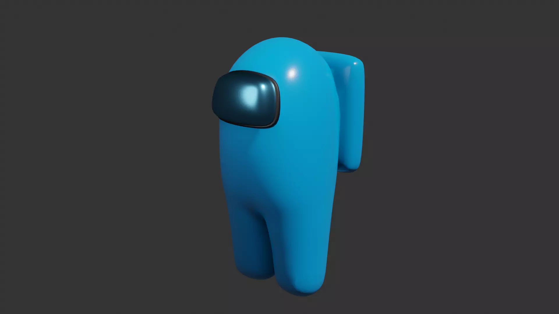 Among Us Game Character Free low-poly 3D model_0