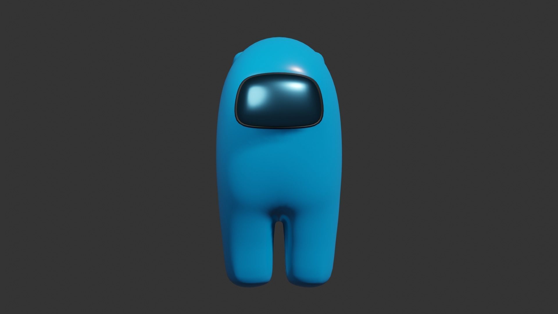 Among Us Game Character Free low-poly 3D model_1