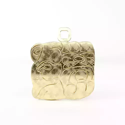 Mayan pendant A16 3D print model