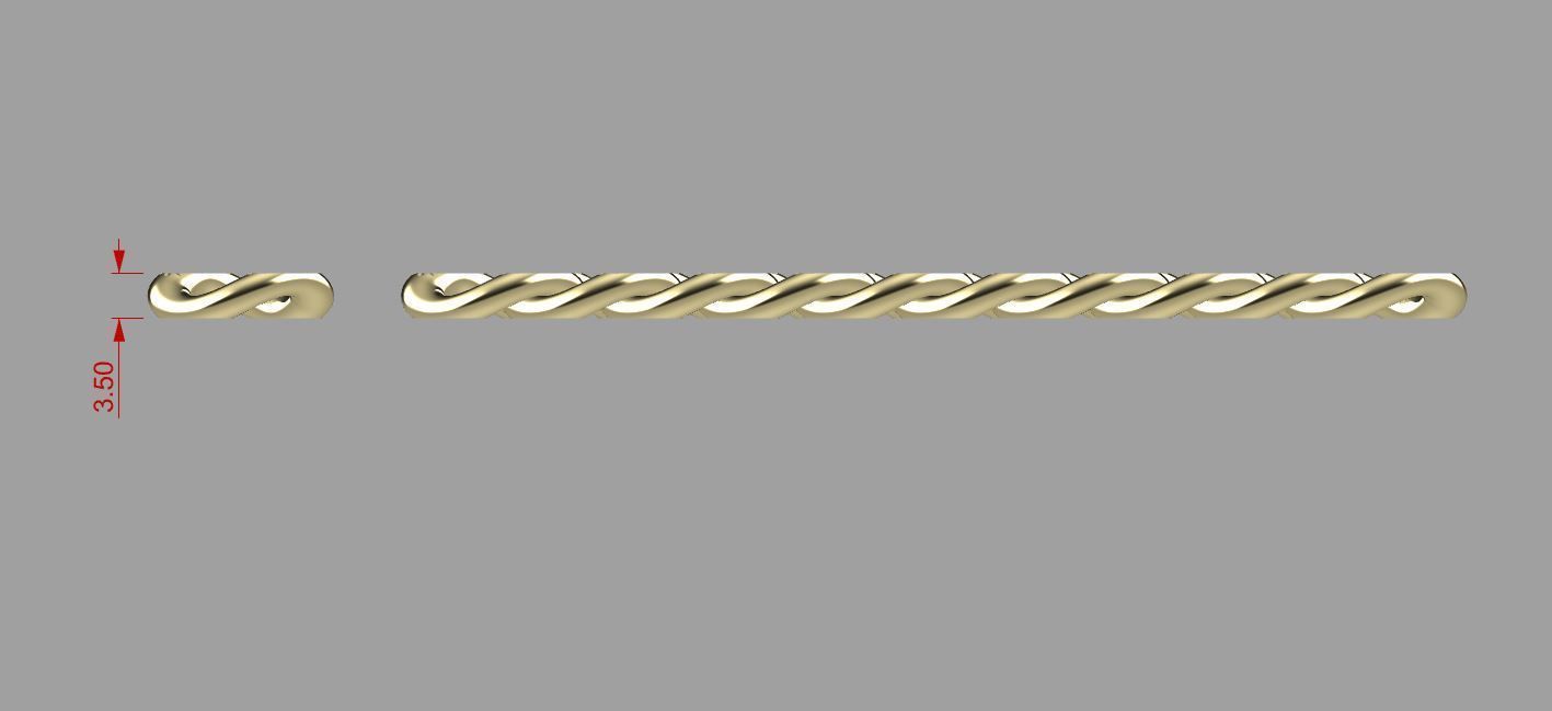 cuban chain  necklace or bracelet new model 3D print model_3