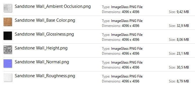 Sandstone Wall Cladding PBR Texture Texture_18