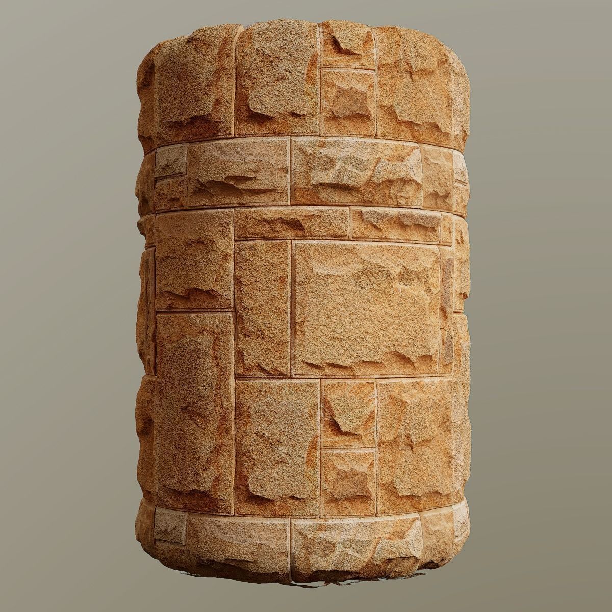 Sandstone Wall Cladding PBR Texture Texture_4