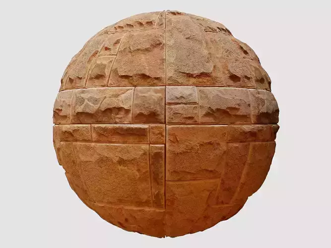 Sandstone Wall Cladding PBR Texture