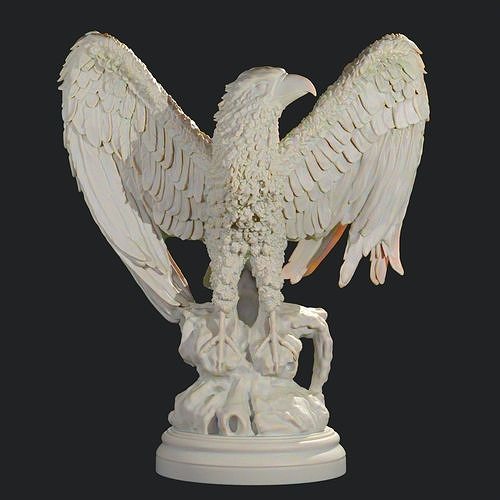 Eagle 3D print model statue 3D print model