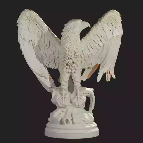 Eagle 3D print model statue 3D print model