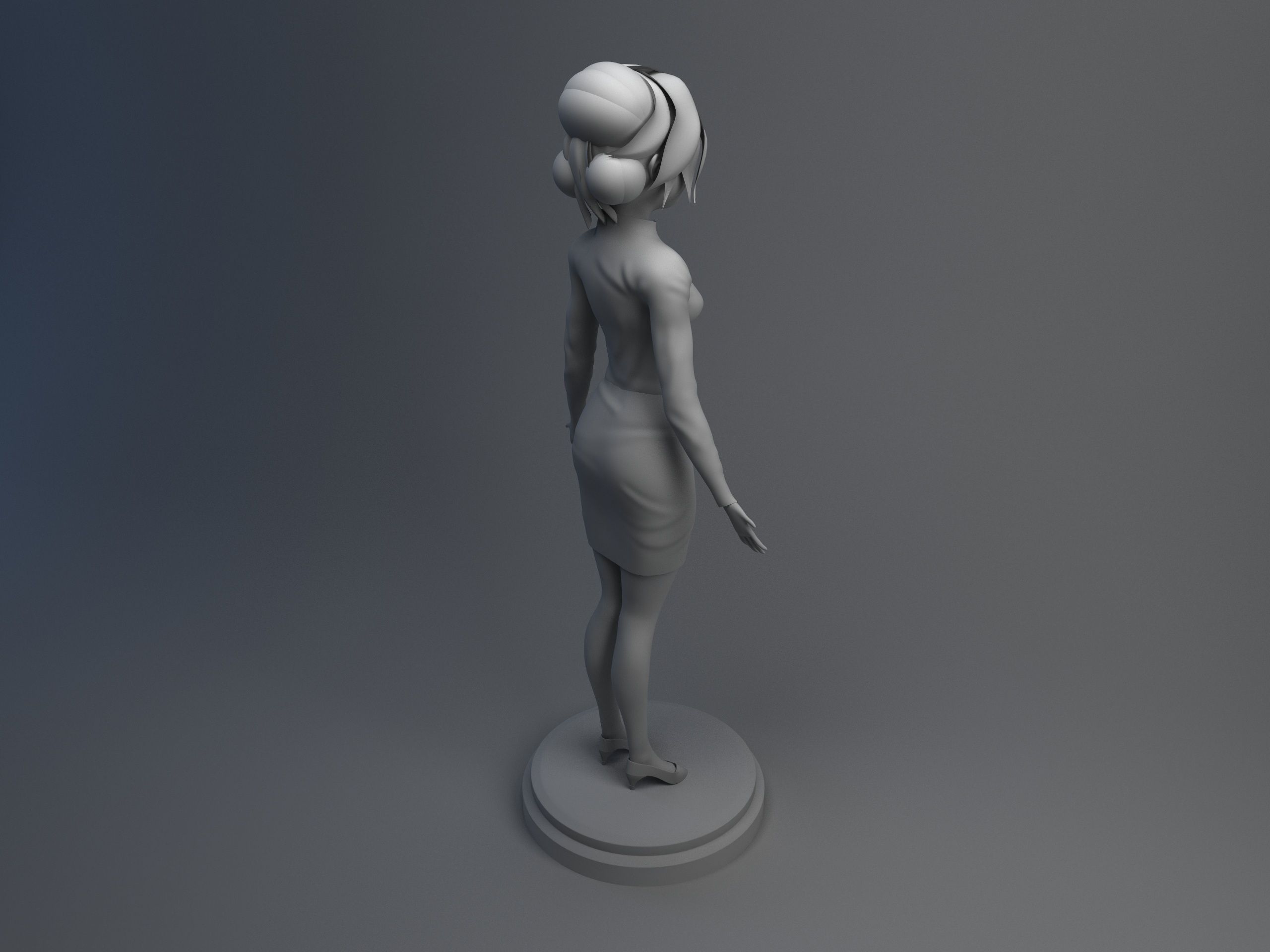 Disney Girl 3D model_3