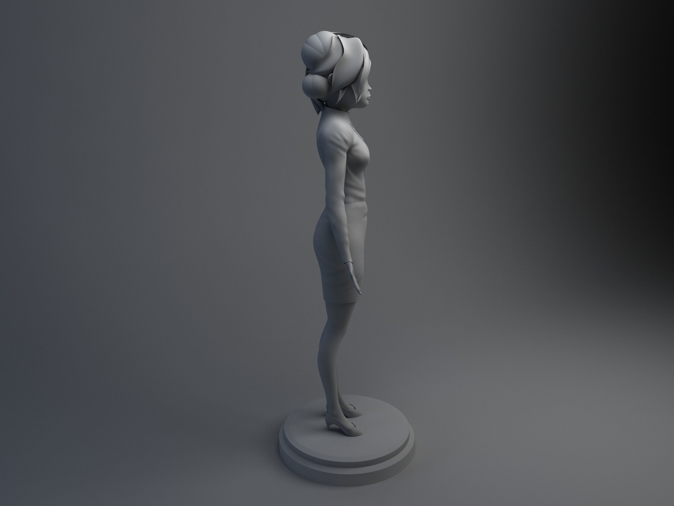 Disney Girl 3D model_4