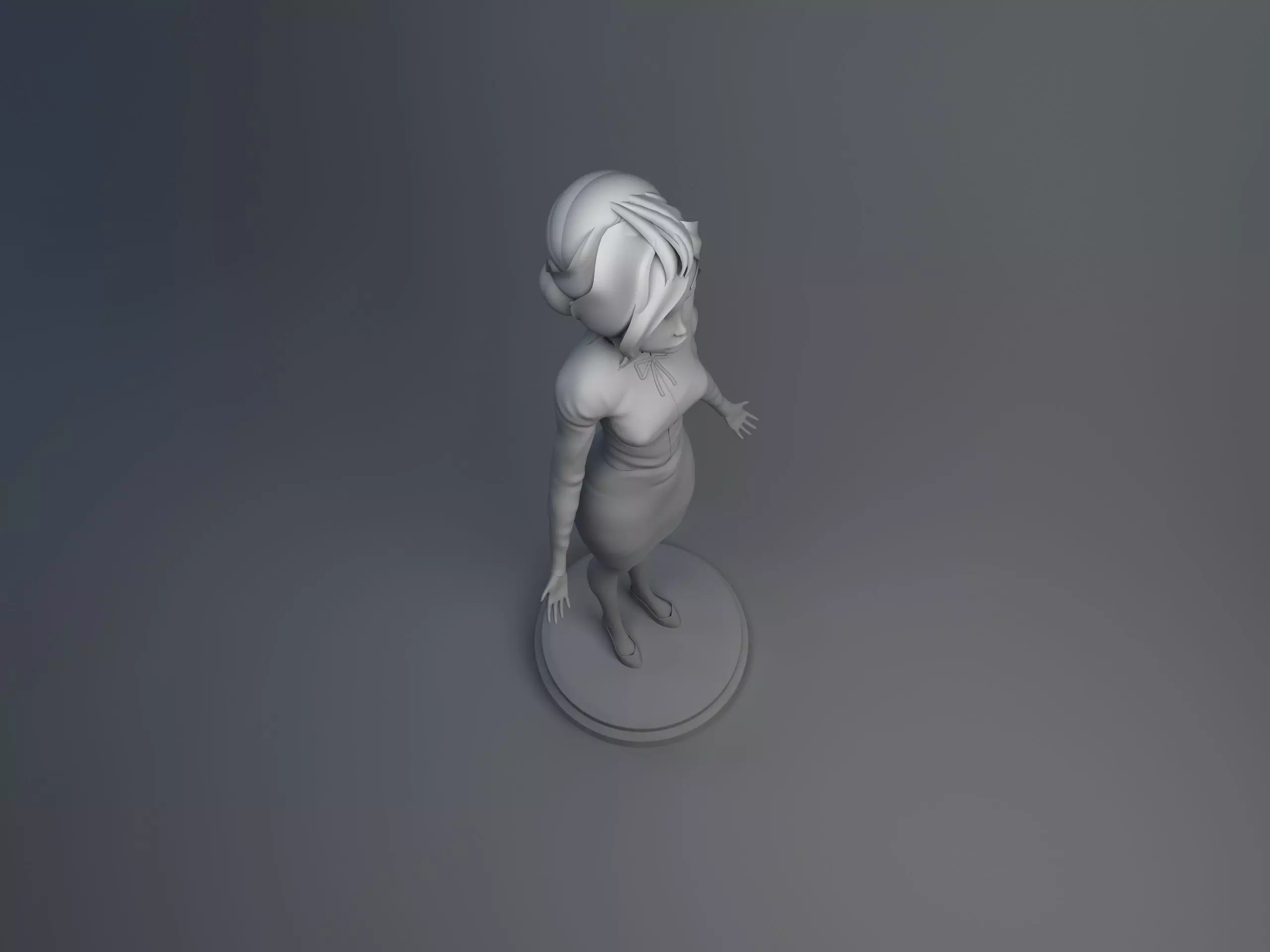 Disney Girl 3D model_0