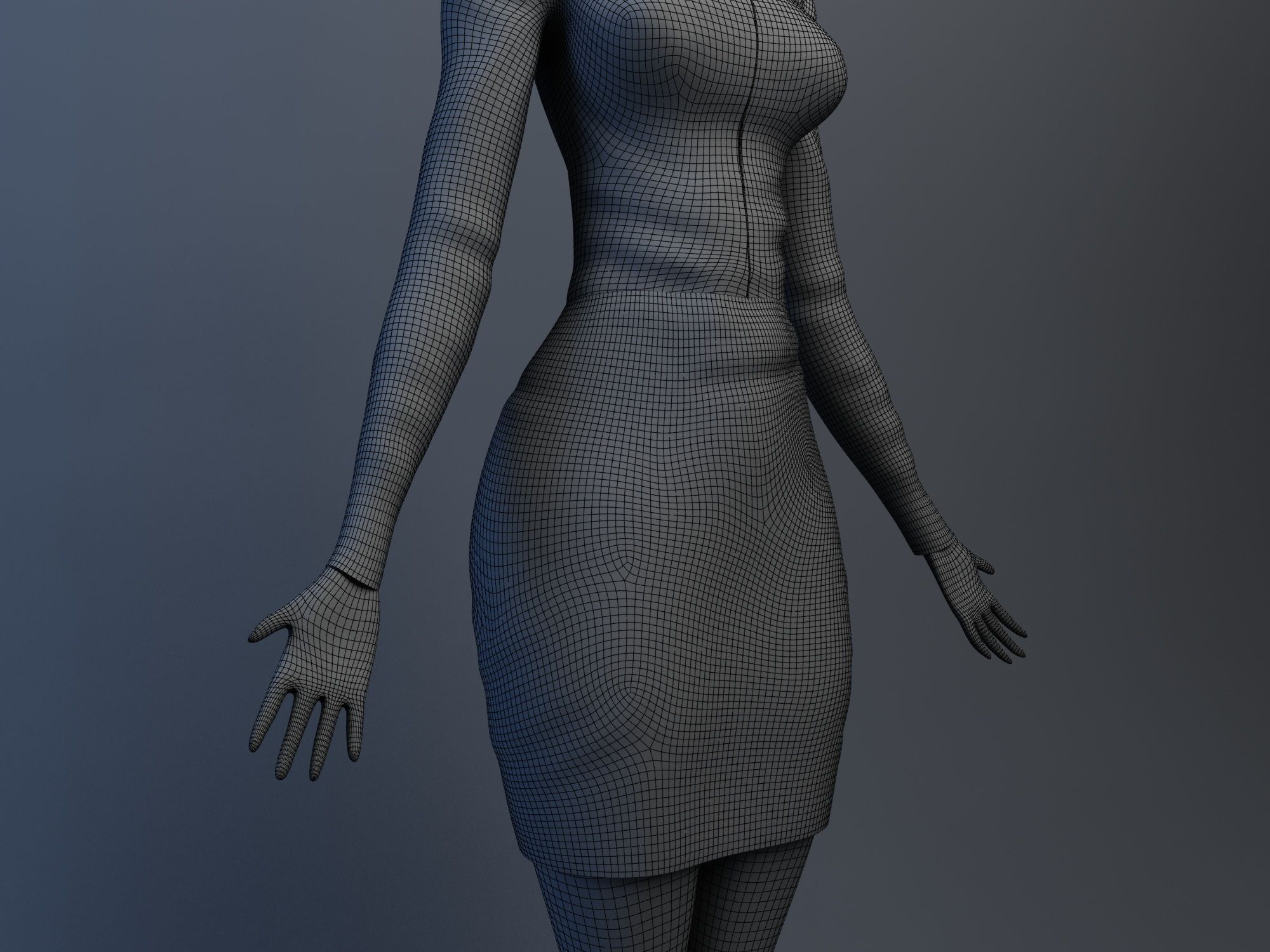 Disney Girl 3D model_14