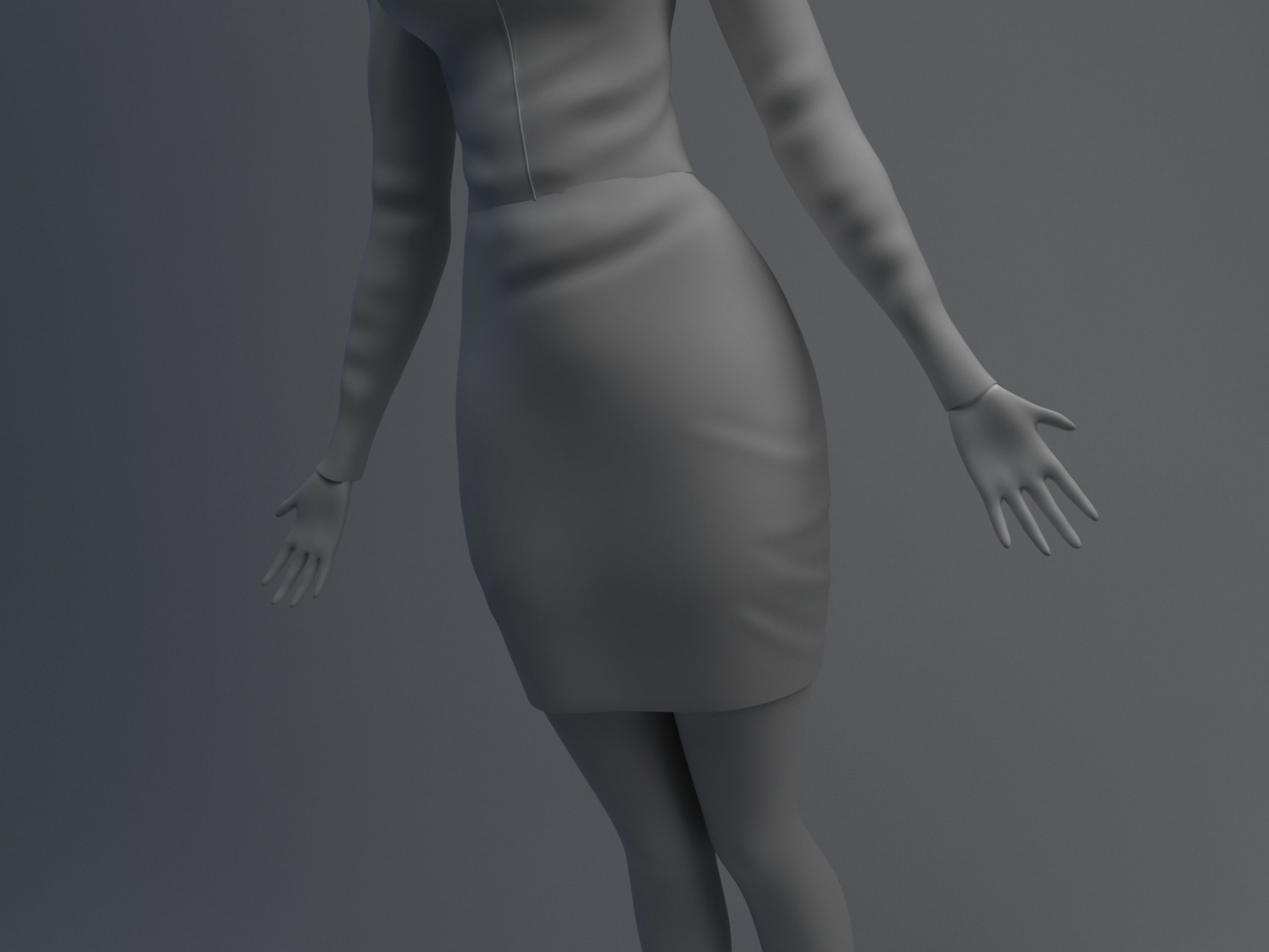 Disney Girl 3D model_8